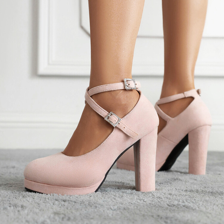 Fashion Mary Jane Shoes with Buckle Strap and Platform - Image 2