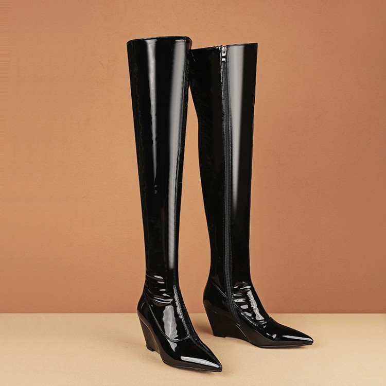Women's Over-the-Knee High Heel Fashion Boots - Style g.html - Image 4